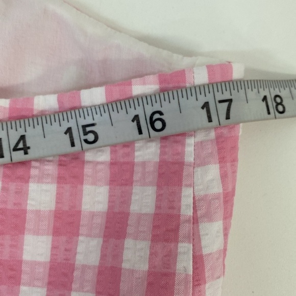 J. Crew Seersucker Gingham Dress Pockets Size 14 Retail$128 - Picture 9 of 15